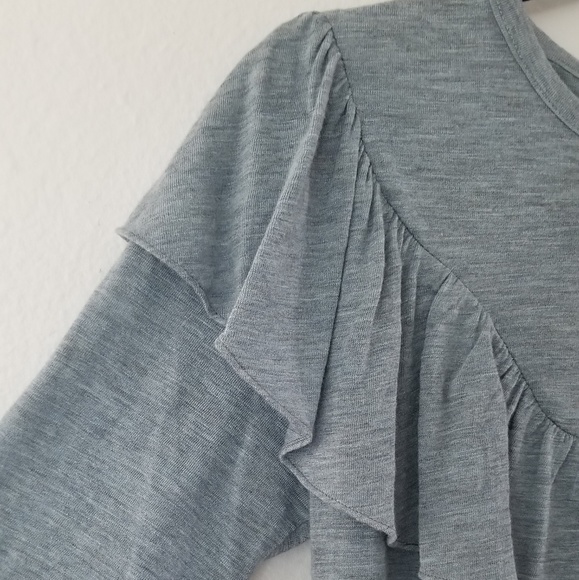 Rebecca Taylor Melange crew neck blue top size s - Picture 2 of 8